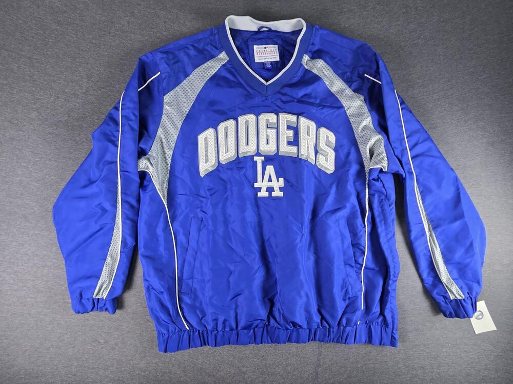 Los Angeles Dodgers Pullover Jacket Mens 3XL Blue MLB Baseball G III Carl Banks